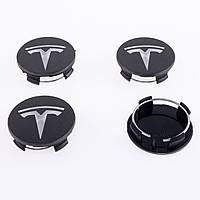 Колпачки заглушки в литые диски TESLA Тесла 58 мм Серый металик 6005879-00-A, TLB0011 комплект