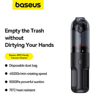 Автомобільний пилосос Baseus AP01 Handy Vacuum Cleaner |5Kpa, 85W| (C30450100111-00) black