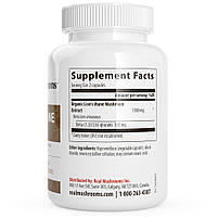 Real Mushrooms Lion's Mane/Ожина гребінчаста для когнітивного здоров'я 120 капс BX324, фото 2