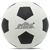 Мяч резиновый №5 CIMA BA-7896 черно-белый sl