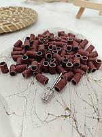 Набір основа металева + песочні ковпачки 100 шт, 7*11 мм,  #180 грит