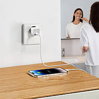 Мережевий зарядний пристрій Baseus GaN5 Fast Charger 1C 20W, white, фото 5