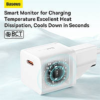 Мережевий зарядний пристрій Baseus GaN5 Fast Charger 1C 20W, white, фото 6