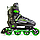 Високоміцні ролики Scale Sports "ADULT SKATES XL LF 935" з регульованим розміром 41-44 (GREEN), фото 4