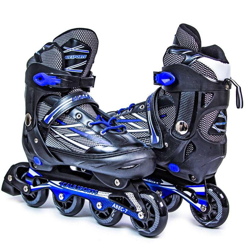Високоміцні ролики Scale Sports "ADULT SKATES XL LF 935" з регульованим розміром 41-44 (BLUE)