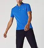 Синя літня футболка Lacoste поло M  25-LG-001, фото 2