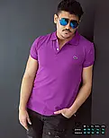 Футболка поло Lacoste фиолетового цвета S M 55-LG-001, фото 4
