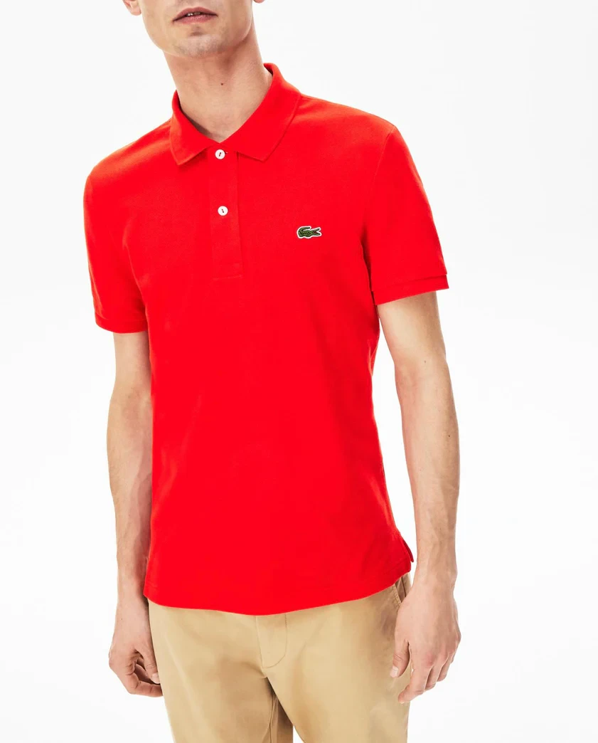 Футболка поло Lacoste червоного червоного кольору M L XL XXL 3XL 50-LG-001, фото 1