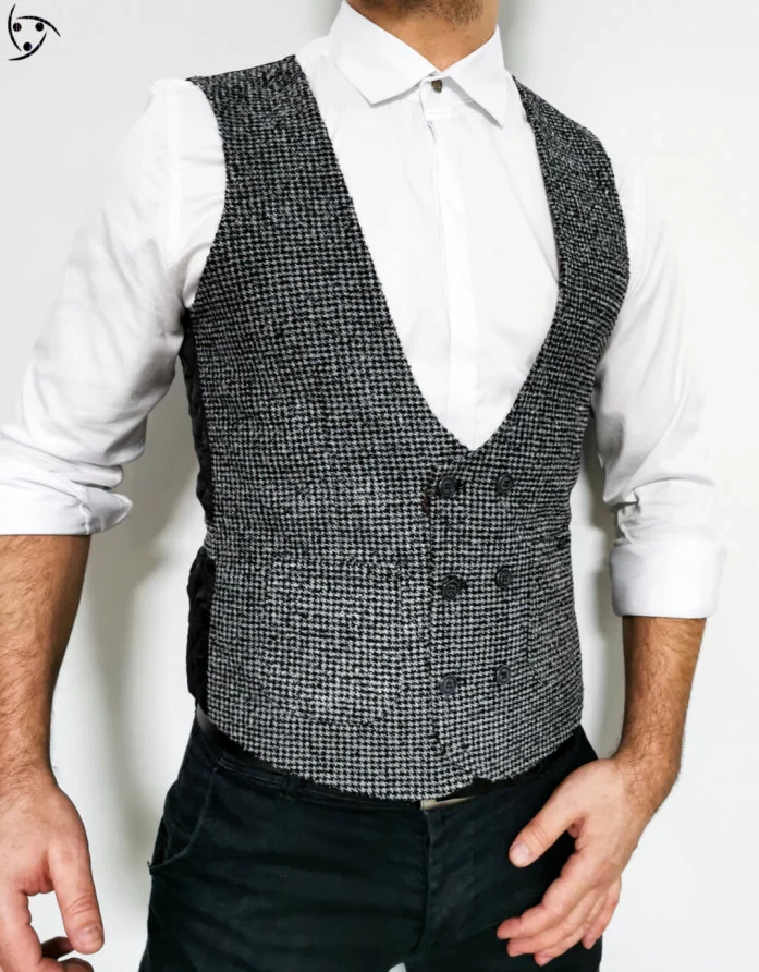 Жилетка з кишенями та контрастним малюнком M L XL XXL 70-J1-031, фото 1