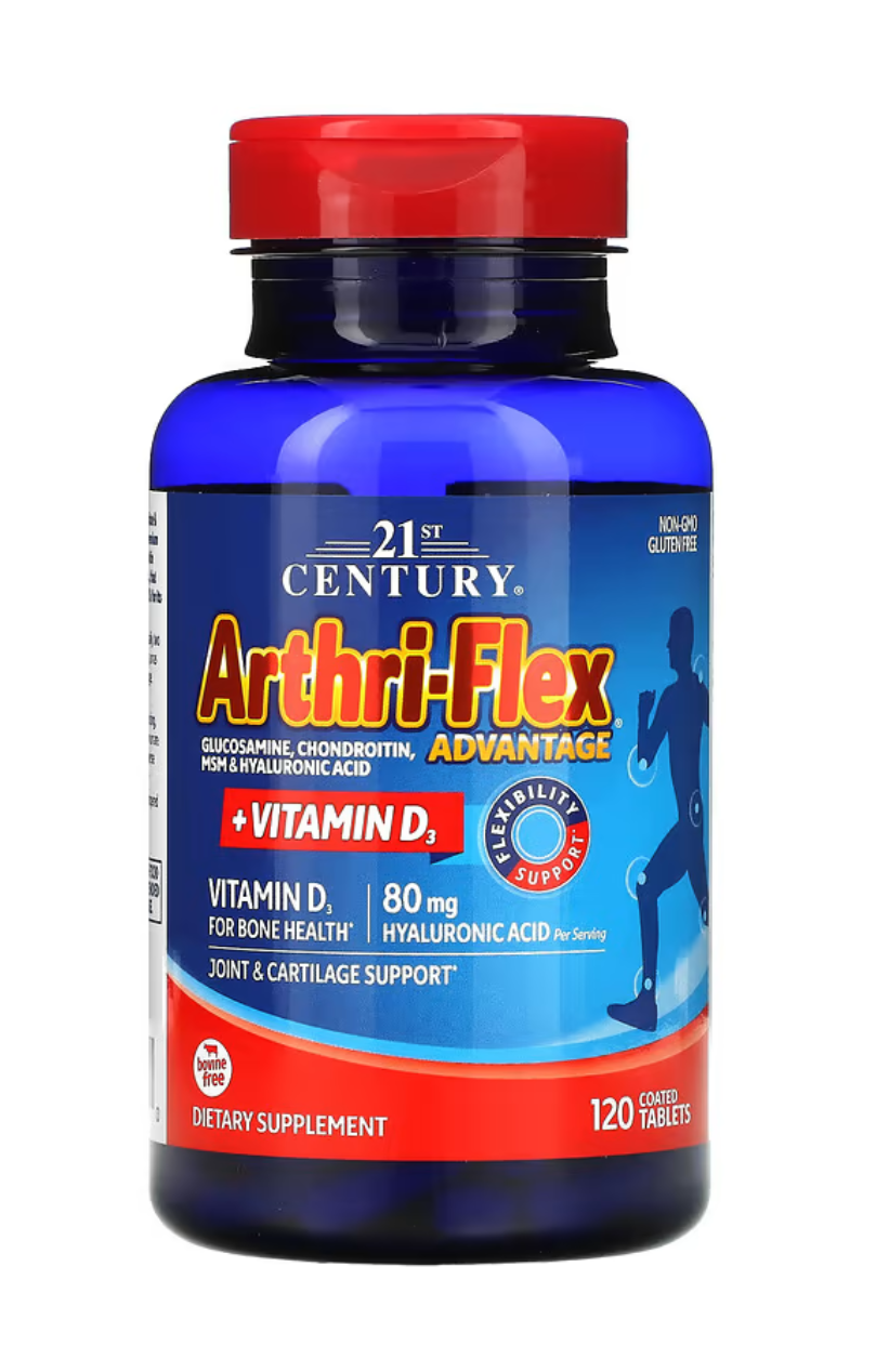 21st Century Arthri-Flex Advantage + Vitamin D3 120 Coated Tablets