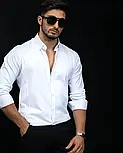 Біла чоловіча молодіжна сорочка M L XL XXL 3XL 01-26-401, фото 2