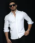 Біла чоловіча молодіжна сорочка M L XL XXL 3XL 01-26-401, фото 3