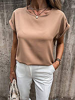 Женская блузка с вырезом капельки на спинке софт 42-44, 46-48, 50-52, 54-56
