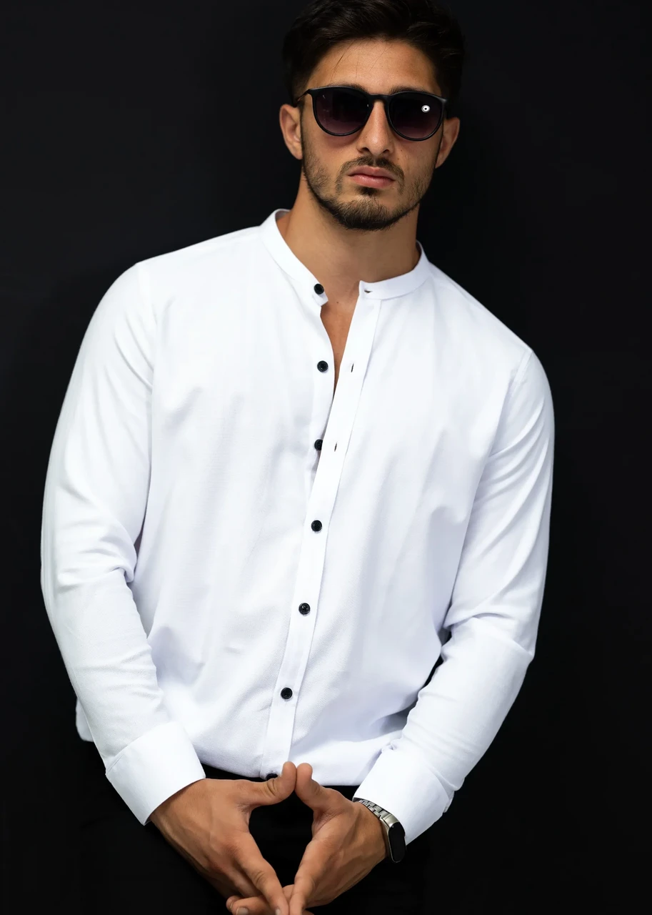 Сорочка чоловіча модна Rubaska L XL 3XL 01-210-601
