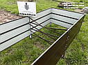 Збірна грядка з розпорками, збірна "Люкс" висока 570 мм, металева грядка, фото 5