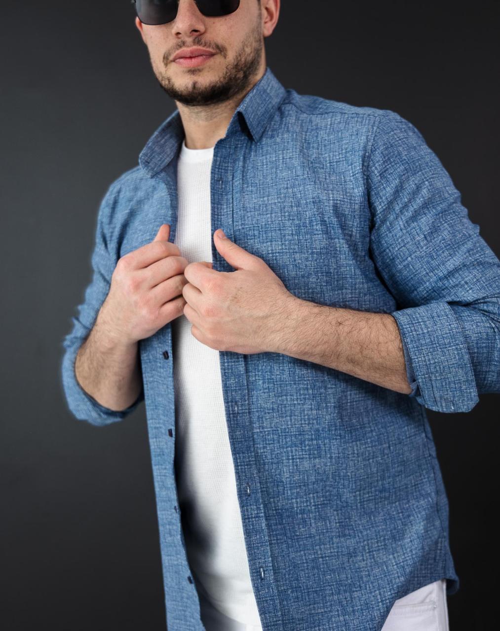 Сорочка в легкий котон принтована L 24-120-906, фото 1