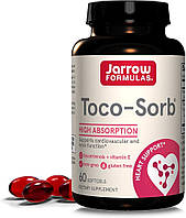 Jarrow Formulas, Toco-Sorb, смешанные токотриенолы и витамин Е, 60 капсул