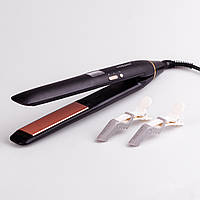 QWE Утюжок для волос керамический до 230 градусов, стайлер для выравнивания волос с дисплеем Sokany CL-8288
