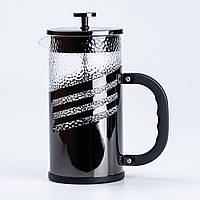 QWE Заварник для чая и кофе стеклянный френч-пресс 1 литр