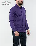 Фіолетова сорочка преміум Rubaska S M L XL XXL 55-07-421, фото 2
