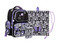 Шкільний набір YES Anime S-101 (рюкзак+пенал+сумка) 38 x 27 x 14 см, 14 л, чорний (559590)