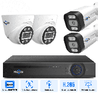 Комплект видеонаблюдения Hiseeu 2+2 IP камеры 8Мп POE