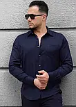 Модна сорочка чоловіча з кишенею M XXL 3XL 52-73-601, фото 2