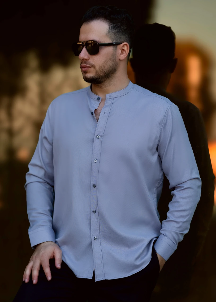 Сорочка чоловіча модна Rubaska L XL XXL 3XL 49-210-602, фото 1