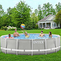 Каркасный бассейн Intex 26720, диаметр 427 см, высота 107 см, объем 12706 л, 3 785 л/ч PRO_365