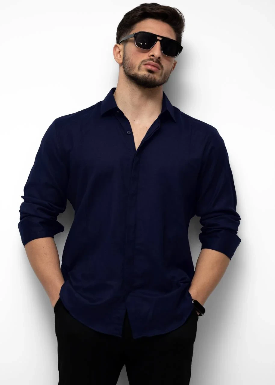 Сорочка чоловіча модна Rubaska L XL XXL 3XL 52-07-601, фото 1