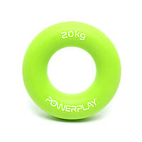 Эспандер кистевой силиконовый PowerPlay PP-4324 Hand Grip Ring Medium 20 кг. Зеленый PRO_100