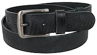 Винтажный мужской кожаный ремень Skipper черный 3,8 см Advert Вінтажний чоловічий шкіряний ремінь Skipper