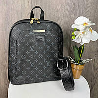 Набор 2 в 1! Женский рюкзак сумка стиль Луи Витон + кожаный женский ремень классический PRO_1399