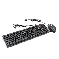 Клавіатура з кольоровою підсвіткою USB UKC HK-6300TZ для ПК з МИШКОЮ PRO_345
