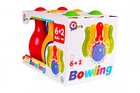 Детский набор для игры в боулинг , 6 кегель+ 2 мяча Advert Дитячий набір для гри в боулінг, 6 кегель+ 2 м'ячі