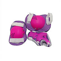 Комплект защитный детский MS 0032-2(Violet) наколенники, налокотники, запястья Advert Комплект захисний