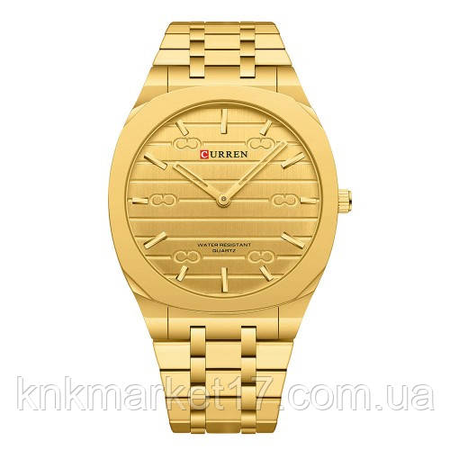 Високоякісний кварцовий годинник Curren 8444 Gold, фото 1
