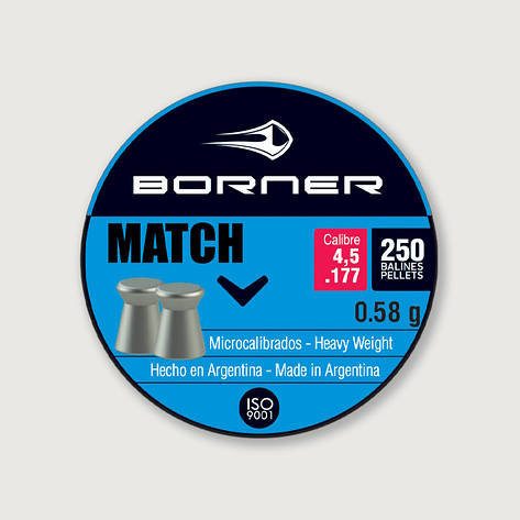Кулі Borner Match, 250 шт, фото 2