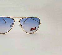 Сонцезахисні окуляри жіночі авіатори (краплі), брендові, стильні, блакитні іміджеві окуляри в тонкій оправі