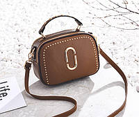 Женская мини сумка Коричневая кроссбоди сумочка для женщины Advert Жіноча міні сумка Коричнева кросбоді