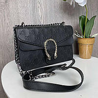 Женская мини сумочка клатч на цепочке в стиле Гучи маленькая сумка на плечо подкова Advert Жіноча міні сумочка