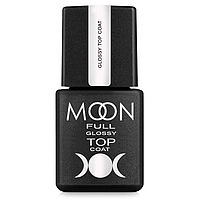 Топ для гель лака без липкого слоя Moon Full Glossy Top Coat, 8 мл