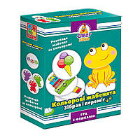 Игра настольная "Цветные лягушата" Vladi Toys VT8025-06 укр Advert Гра настільна "Кольорові жаби" Vladi Toys