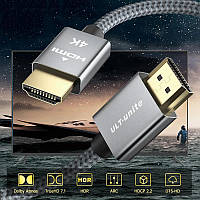 Rest Кабель Ult-Unite HDMI 2.0 300 см. HDMI кабель 18 Гбіт, 60 Гц 4К, для MacBook Pro, Playstation 5, Xbox, TV
