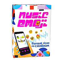 Настольная карточная игра "Music Emoji" Strateg на украинском языке Advert Настільна гра "Music Emoji" Strateg