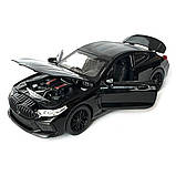 Машинка металева  BMW M8 Competition Coupe БМВ чорна звук світло інерція відкр двері багажник капот Автосвіт 1:32, 14,9*4,9*5,9см, фото 5