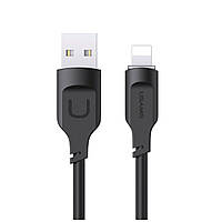 Кабель Usams US-SJ565 Lightning 2.4A Charging & Data Cable Lithe Series 1.2m Black