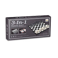 Шахматы магнитные 3 в 1 QX56810 поле 25 х 25 см Advert Шахи магнітні 3 в 1 QX56810 поле 25 х 25 см
