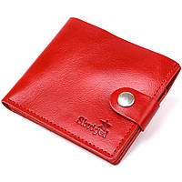 Женский небольшой кожаный портмоне Shvigel Красный кошелек Advert Жіноче невелике шкіряне портмоне Shvigel
