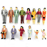 Rest Мініатюрні фігурки людей для макетів та діорам. Фігурки людей у масштабі 1:75, 100 шт